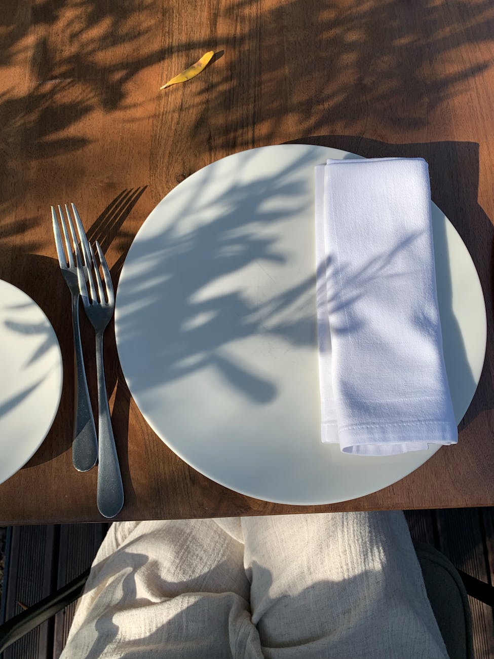 napkin on white flower
